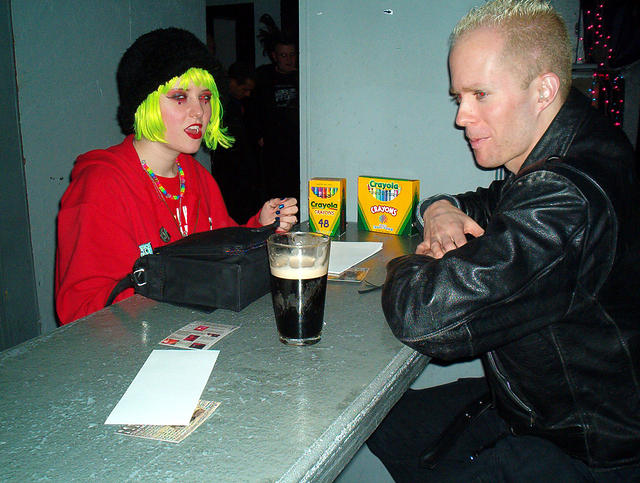 Katie Coloring with James