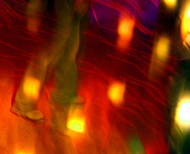 dancing feet and lights