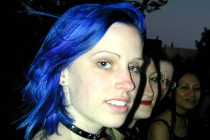 Sara and Jess Marching