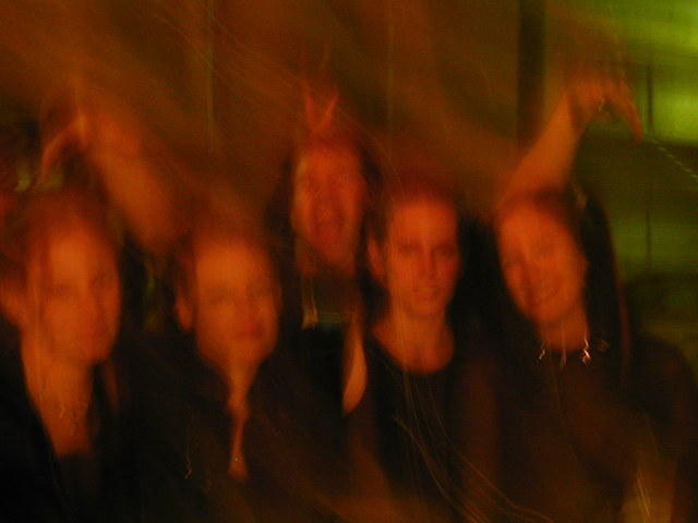 very blurry erin, mia, sara, jessica & damon