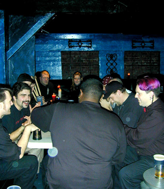 table of dice playin