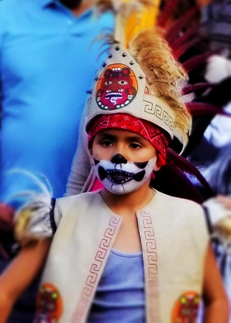 Boy Dancer's Painted Face