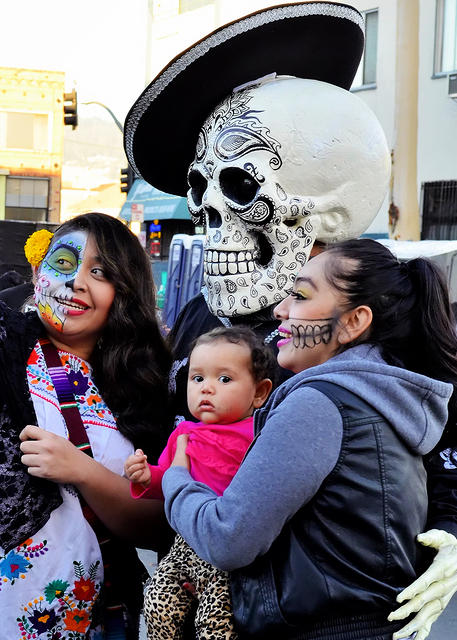 Posing with Skeleton