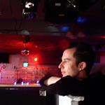 mark amidst swirls and colors