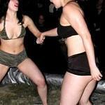 amber and jess about to wrestle