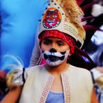 Boy Dancer's Painted Face