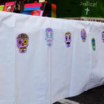 Colored Paper Skulls