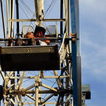 Laughing on Ferris Wheel